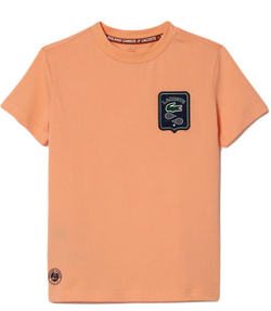 Футболка для мальчика теннисная Lacoste Sport Roland Garros Edition Badge T-shirt - light orange