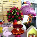 Шар (51"/130 см) Фигура, Фламинго, Розовый 1 шт.