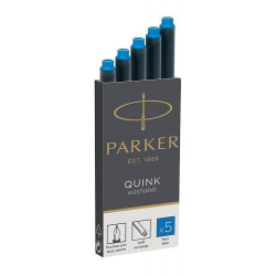 Parker Чернила (картридж) смывающиеся, синий, 5 шт в упаковке