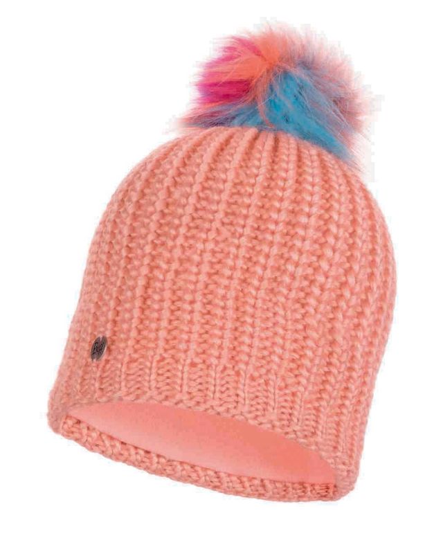 Шапка вязаная с флисом Buff Hat Knitted Polar Dania Peach Фото 1