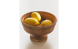 Zara Home миска из дерева, цвет коричневый, 26 см