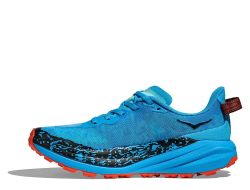 Кроссовки для бега женские Hoka Speedgoat 6 Сине-оранжевые