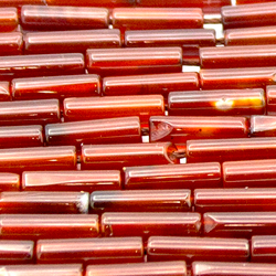 Бусина Трубочка сердолик (пакет 3шт) асс.