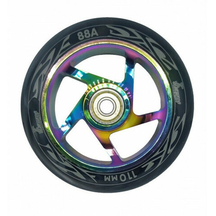 Комплект колес Haevner Неохром  110 мм черный/белый