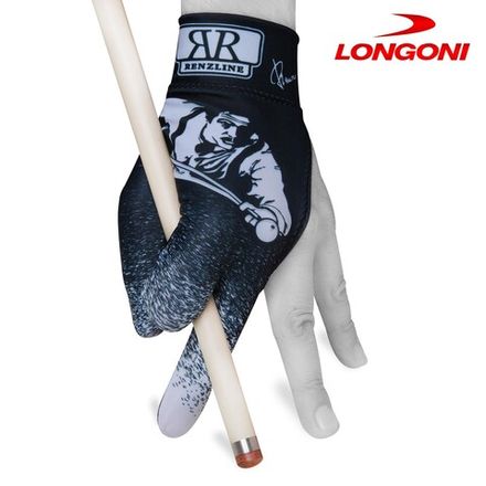 Перчатка Renzline Billiard Player Velcro черная/белая левая безразмерная
