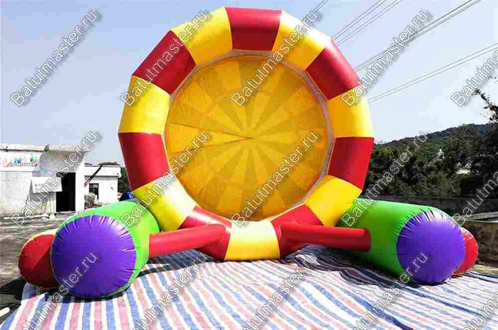 Надувной дартс «Многоцвет» на подкачке, диаметр 6 м, размер 6×2,5×5 м