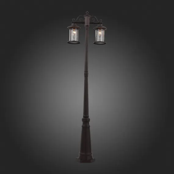 SL080.425.02 Светильник уличный наземный ST-Luce Темный кофе/Прозрачный, Темный кофе E27 2*100W LASTERO