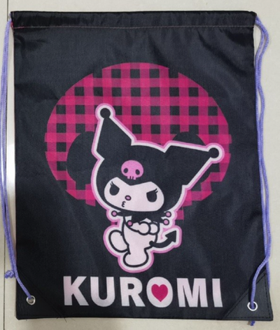 Мешок для обуви "Kuromi", 1 отделение, 43*35 см, полиэстер