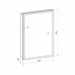 Зеркала-шкафы Reflexion Cube RF2218CB
