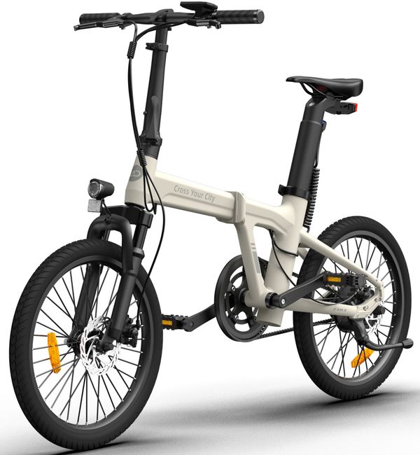 Электровелосипед ADO A20S AIR (36V/9,6Ah) - Слоновая кость фото №1