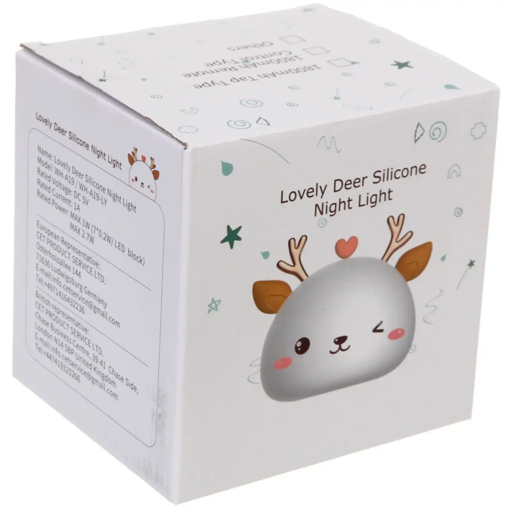 Ночник «Сute deer» 13,5*11,8*12,8 см USB 0.45w 5 v