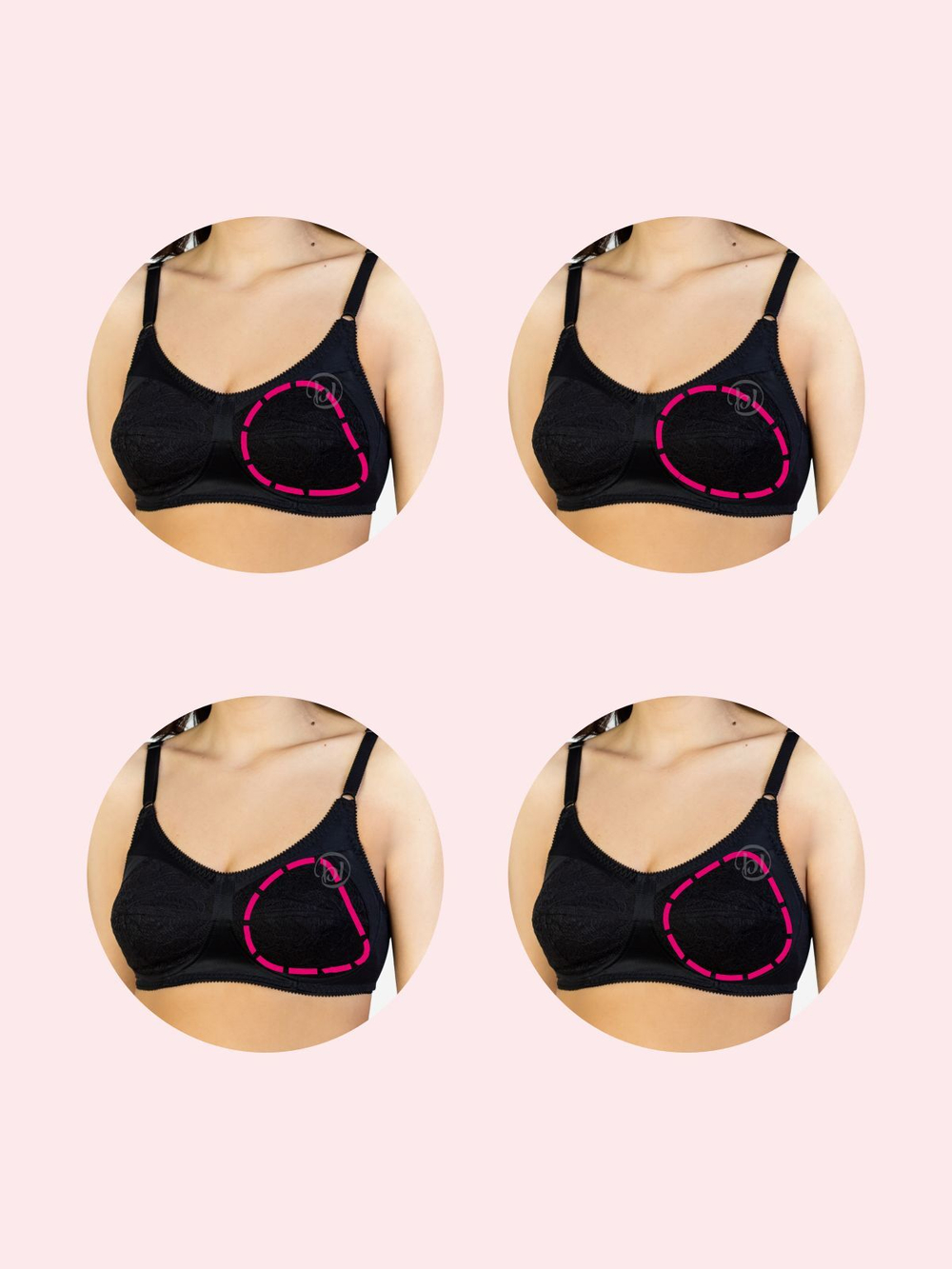 Бюстгальтер для фиксации экзопротеза молочной железы Valeria 0790 цвет черный р. 95E