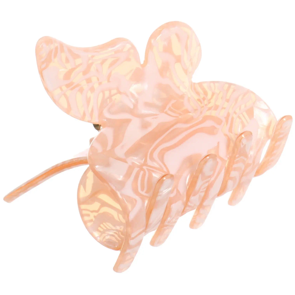 Заколка-краб для волос « ЭЙФОРИЯ ФЛО», шайла, микс 6 цветов, 4,7см (блистер Кокетка)