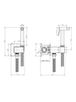 Гигиенический душ WeltWasser  HIGI Q01 WT 10000013667 латунь  Белый матовый