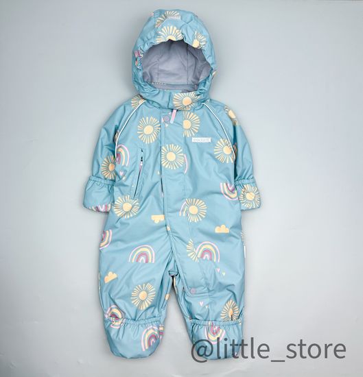 Комбинезон демисезонный "Солнце и луна" голубая дымка