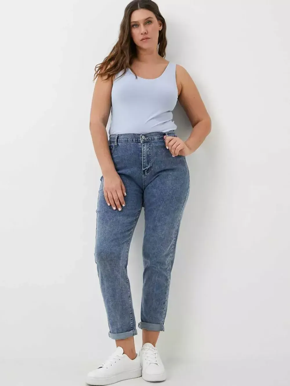 Джинсы на молнии