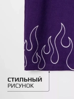 Летнее фиолетовое платье в сад для девочки