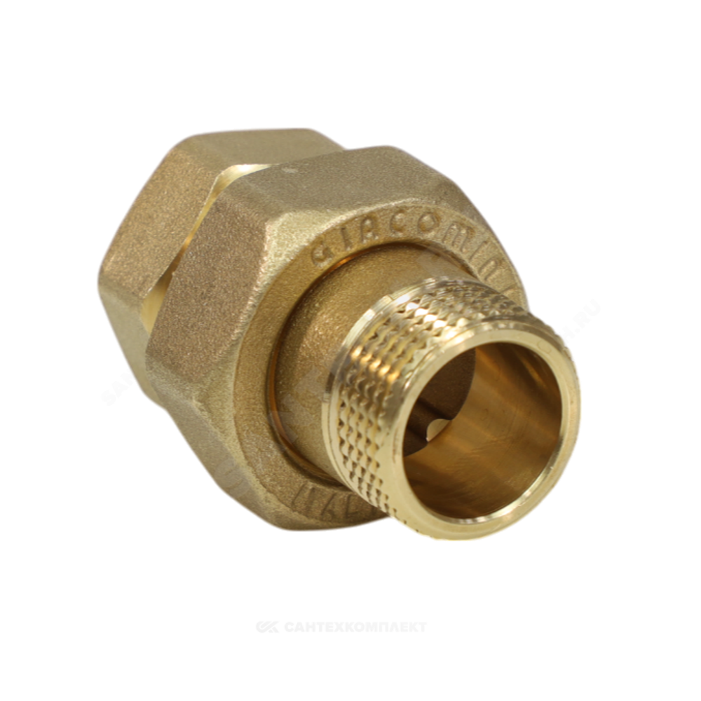 Соединитель латунь американка Ду 50 (2") прямой ВР/НР R18 Giacomini R18Y018