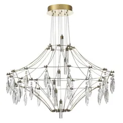 7000/51CL CLASSIC ODL_EX25 069 Потолочный светильник металл/хрусталь/нерж сталь IP20 LED 51W 4000K 220-240V FLAMENCO