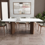 Стол овальный Denver 200, керамика матовая / две опоры