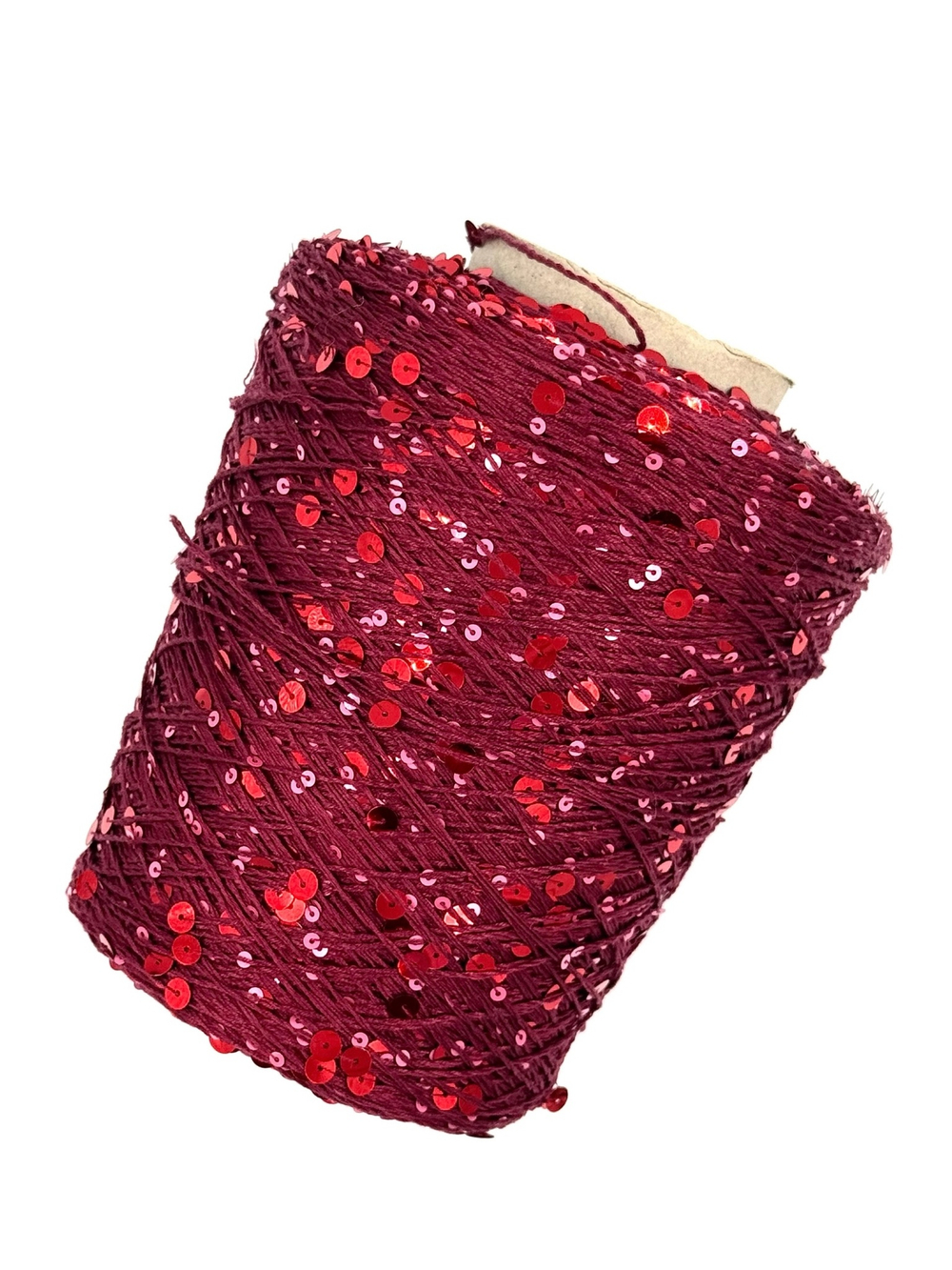 LUSTROSA королевские пайетки, хлопок 100% (original), 300 м в 100 г красный