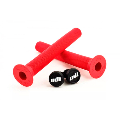 Грипсы   LONGNECK XL ярко-красные  с пластиковыми грипстопами, 230ммLongneck XL F01LXBR