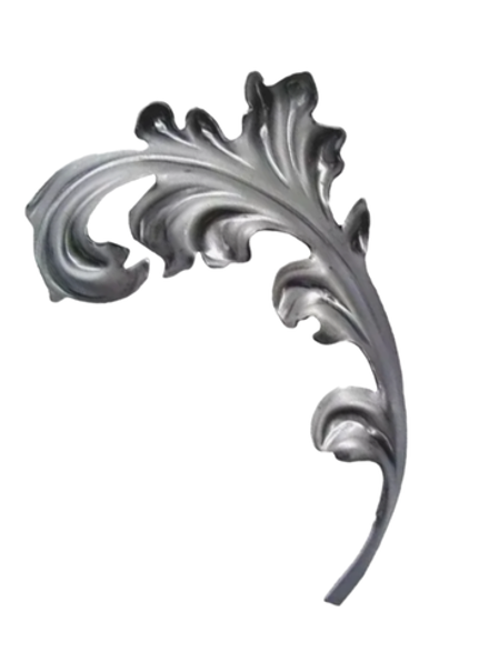 Кованый декор лист, правосторонний 145х90 мм парный