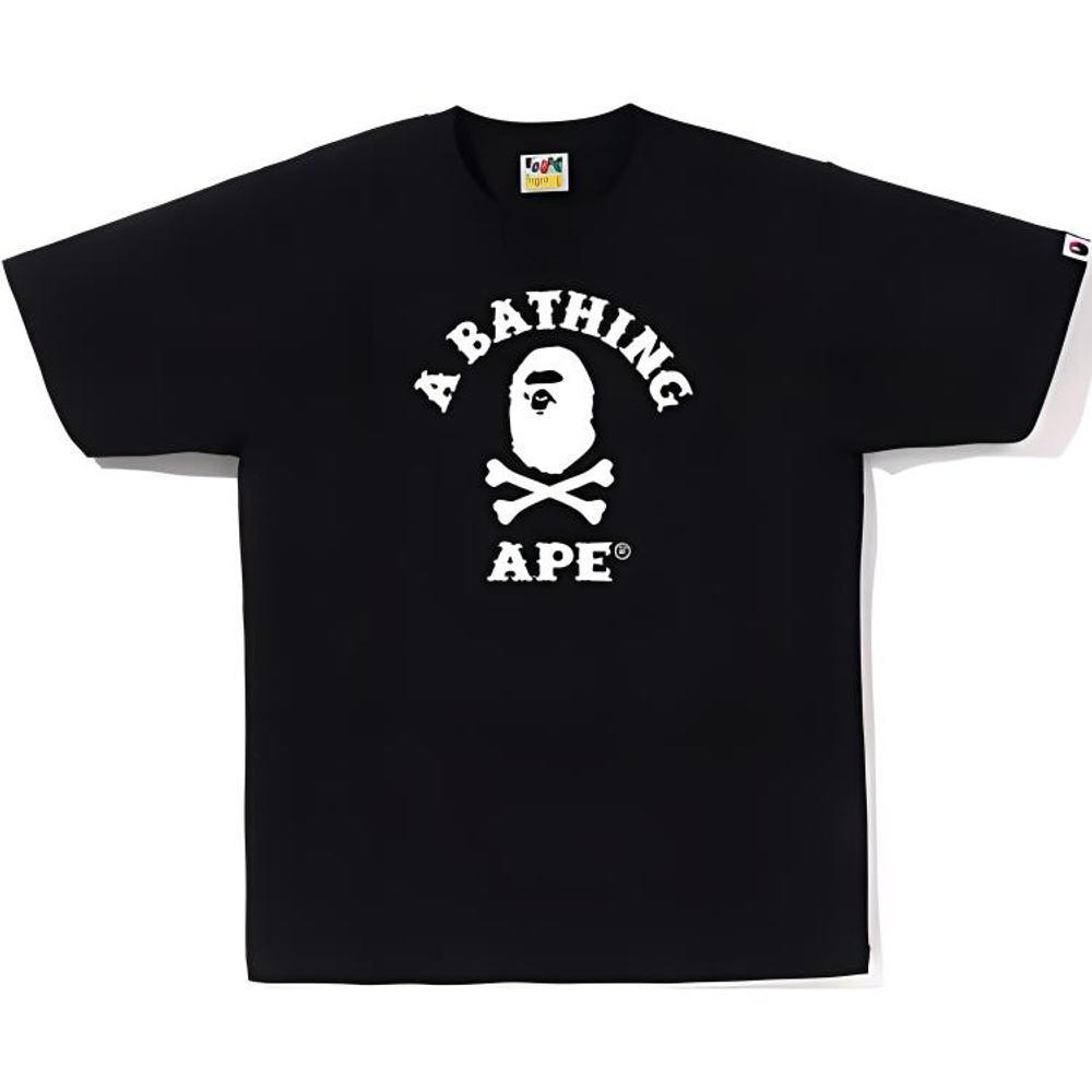 A Bathing Ape Ape Crossbone College Tee Ss25
