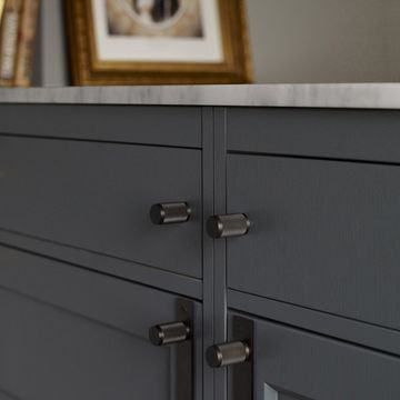 Ручка кнопка Buster + Punch Furniture Knob Smoked Bronze