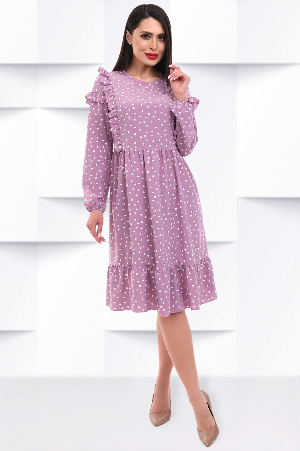 Платье Вэллори глэм (розовый пурпур) Brividi (Акция)