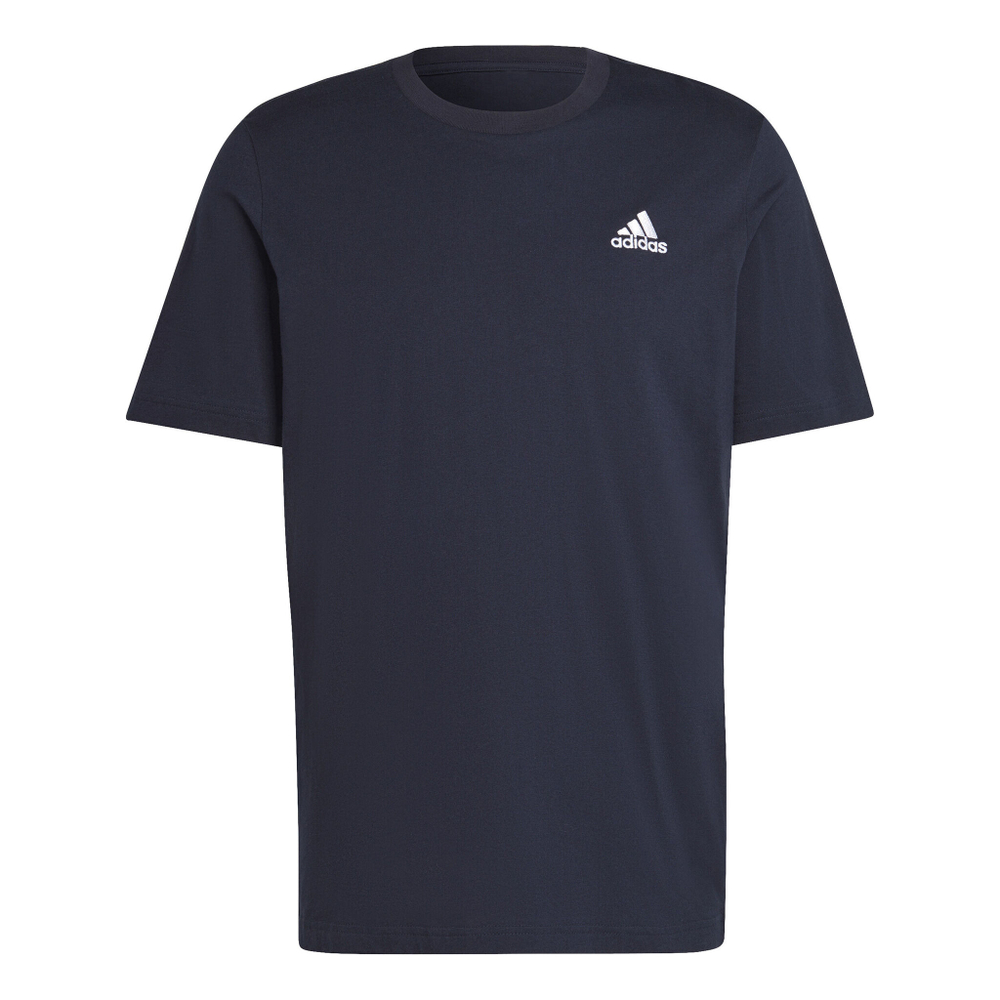 Мужское теннисное поло adidas Essentials Single Jersey Embroidered Small Logo T-Shirt Men - Dark Blue