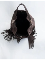 сумка через плечо тоут средняя натуральная замша