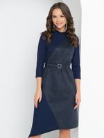 Платье Стильное из замши (синий, нью) Diolche (Акция)