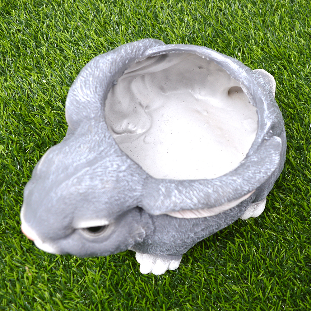 Фигура садовая-кашпо "Зайка" 24*16*20см, полистоун