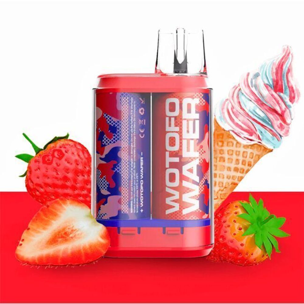 Wotofo Wafer 5000 - Strawberry Ice Cream (5% nic)