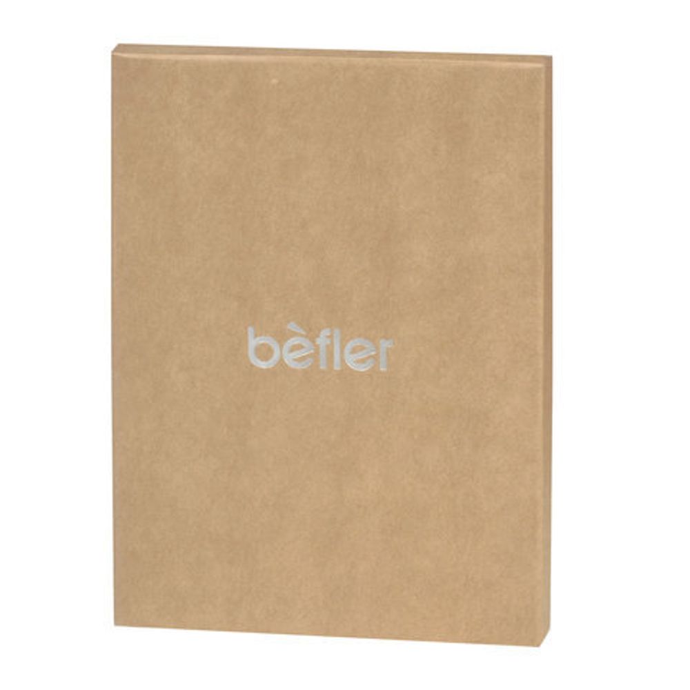 Обложка для паспорта BEFLER "Classic", натуральная кожа, тиснение "Passport", коричневая, O.24.-1