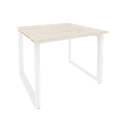 Onix Стол переговорный O.MO-PRG-1.1 Денвер Светлый/Металл Белый 980*980*750