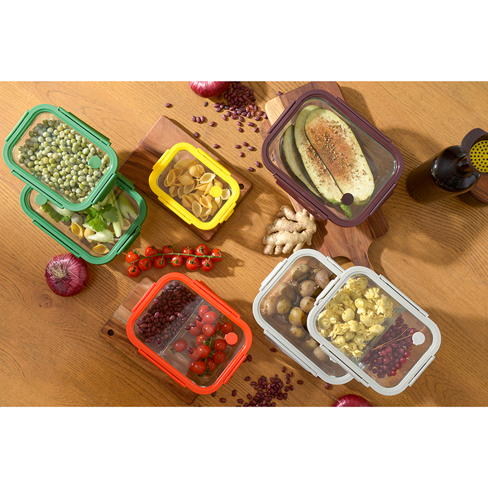 Контейнер для запекания и хранения прямоугольный 1л Smart Solutions светло-серый