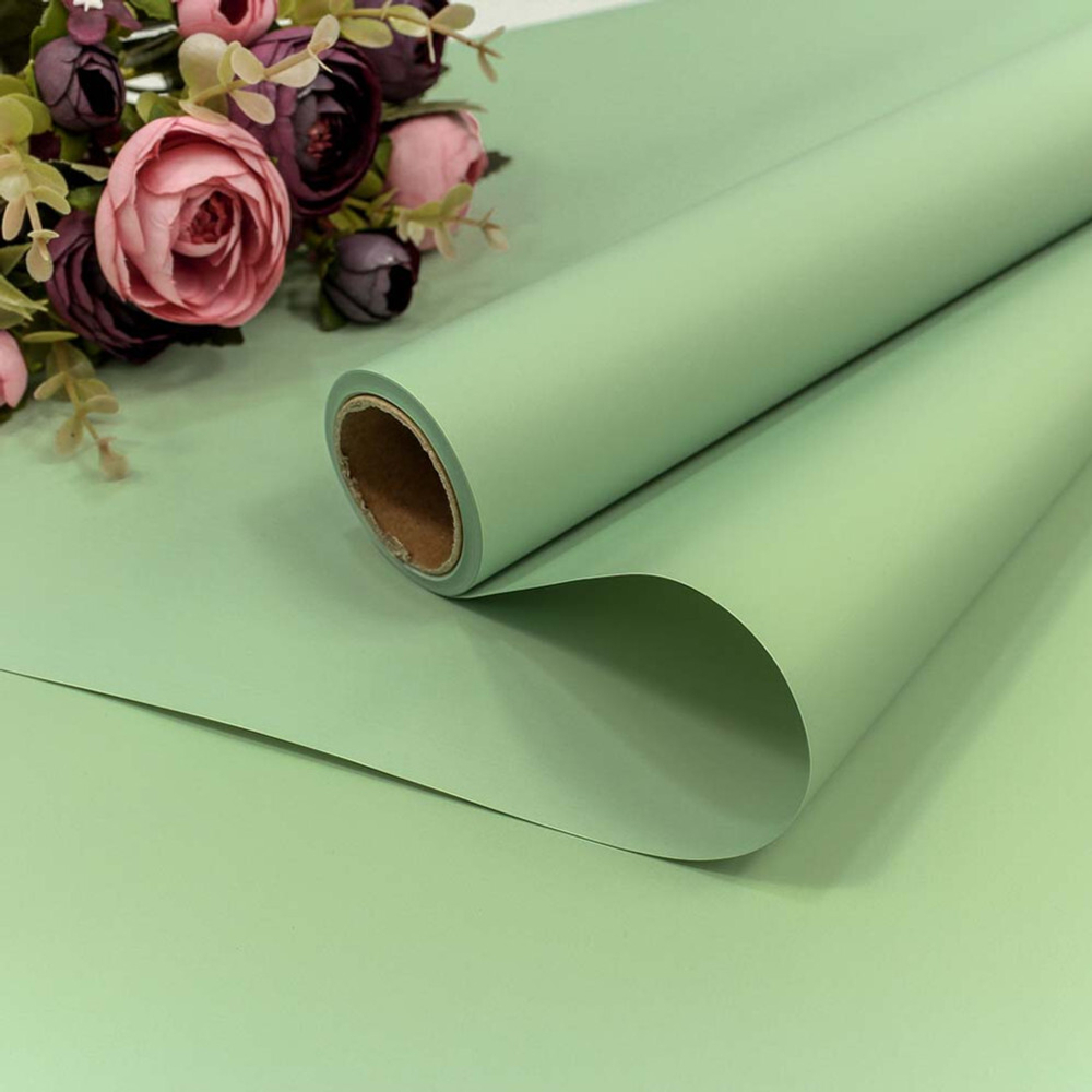 Пленка В рулоне 10 м х 58 см "Корейская" (Зеленый)