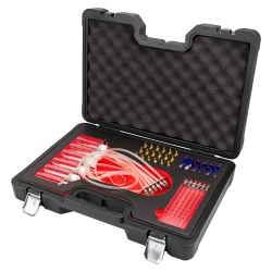 Тестер обратки дизельных форсунок системы Common Raill с комплектом адаптеров, в кейсе ''Premium'' Forsage F-902G8D(F-04A3024D)