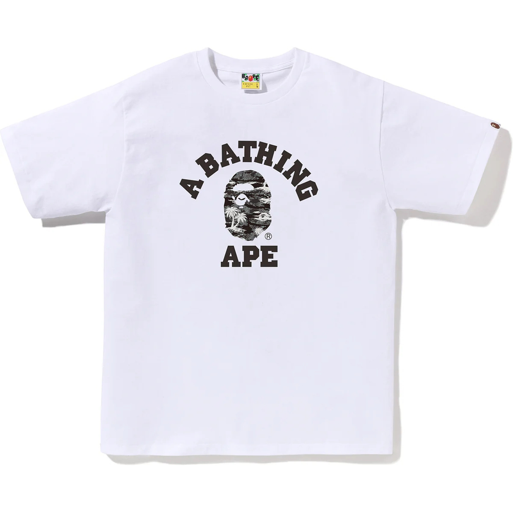 A Bathing Ape Bathing Ape Logo Printed Футболка белый черный