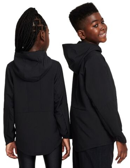 Детская теннисная толстовка Nike Kids Dri-Fit UF Woven Training - Black