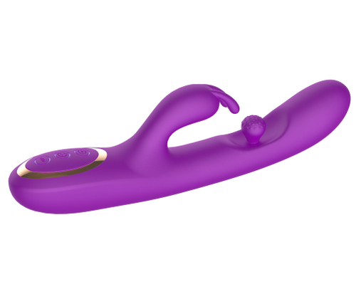 Вибратор-кролик Secwell с вращающимся шариком, фиолетовый
