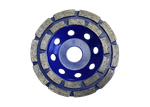 Чашка алмазная 125 мм шлифовальная двухрядная по бетону для болгарки