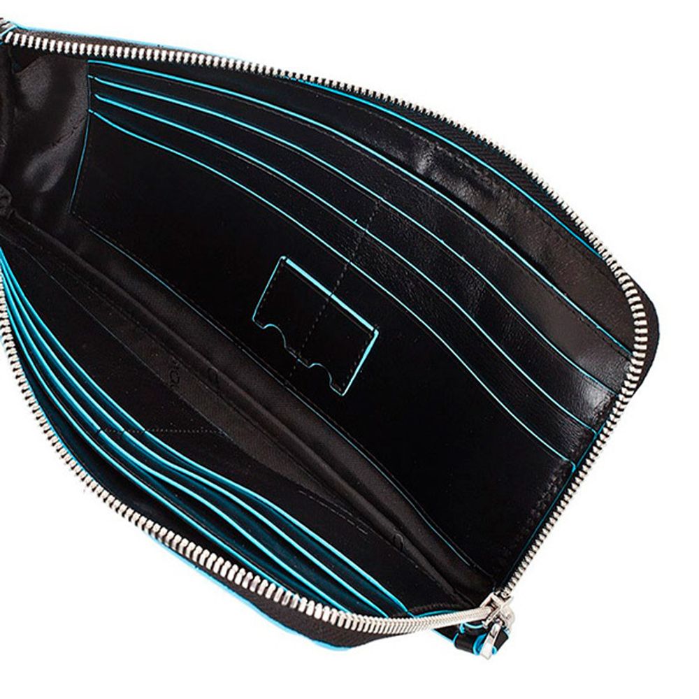 Клатч Piquadro Blue Square черный из телячьей кожи (AC2648B2/N) 3