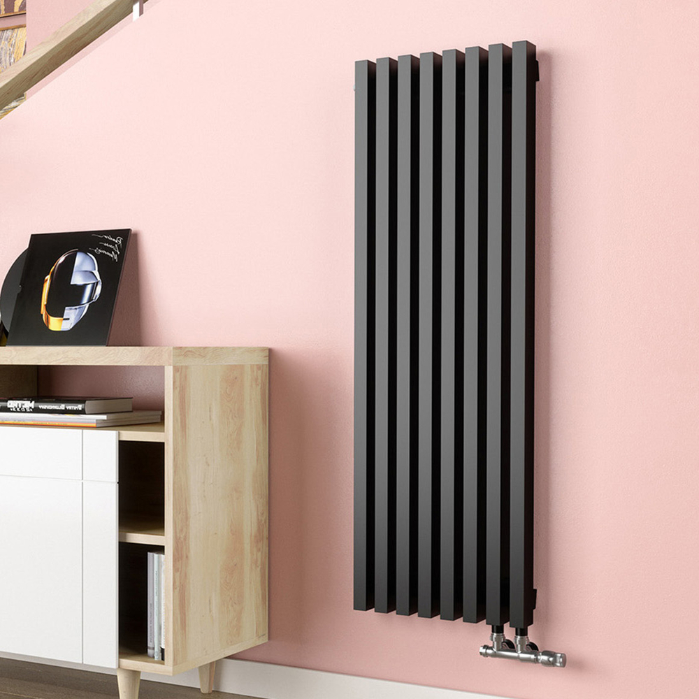 Радиатор трубчатый Guardo Retta 6P-1500-08 NK-VER-R R9005(M) черный матовый