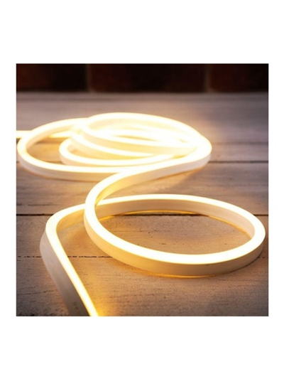 Шнур светодиодный SMD 20м 8х16мм 120LED/м тепл. бел. односторонний гибкий неон Neon-Night 131-008