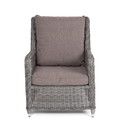 "Гляссе" кресло плетеное из искусственного ротанга, цвет графит