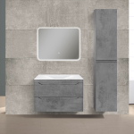 База под раковину Fine 800 подвесная, 2 выкатных ящика soft close, Beton, , шт