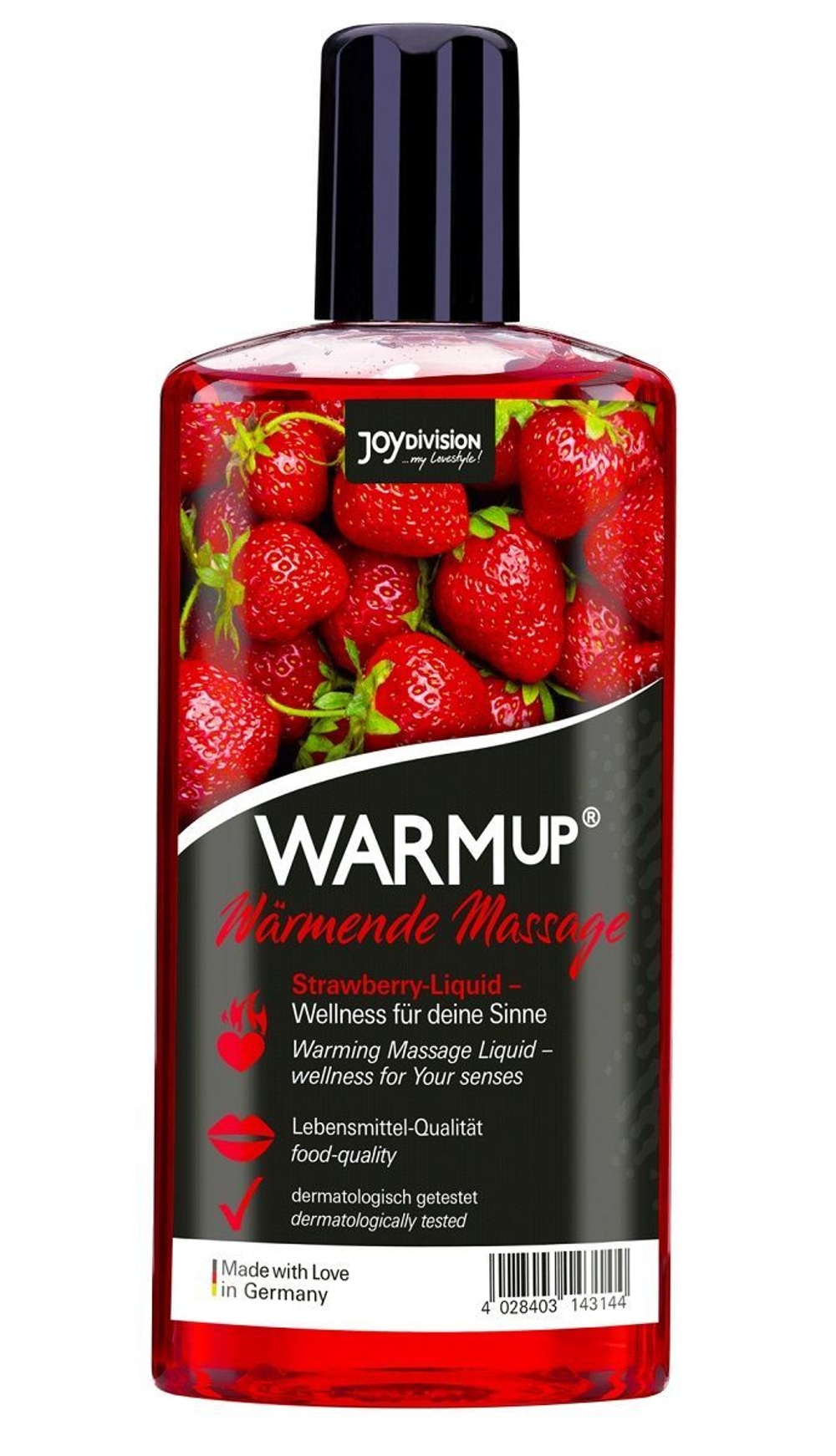 Разогревающее масло WARMup Strawberry - 150 мл.